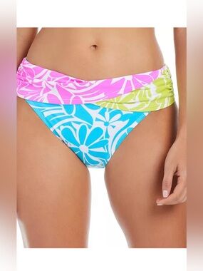 Bleu Rod Beattie Women's Sock It To Me Printed Sarong Hipster Bikini bottom